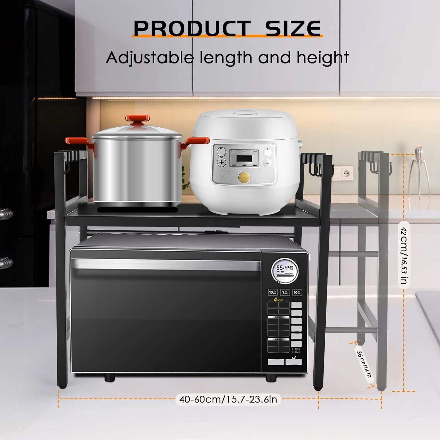 Etagère de Rangement de Cuisine Rétractable