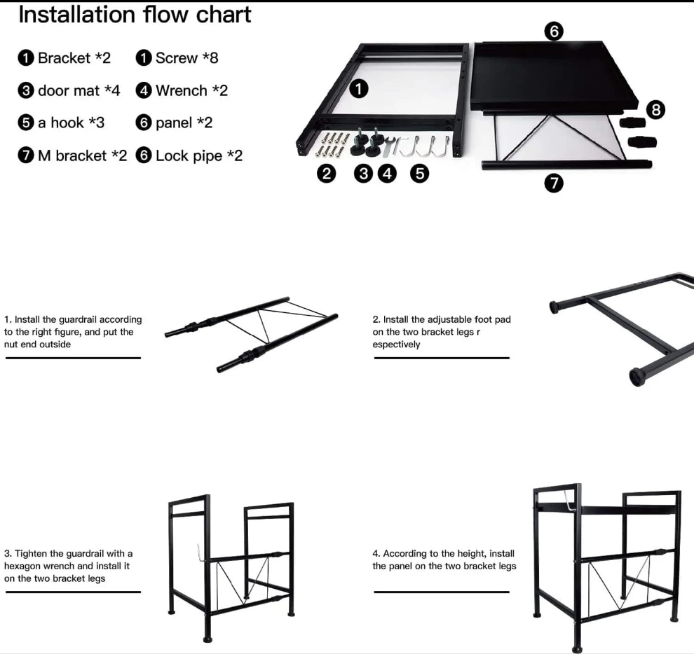 Etagère de Rangement de Cuisine Rétractable