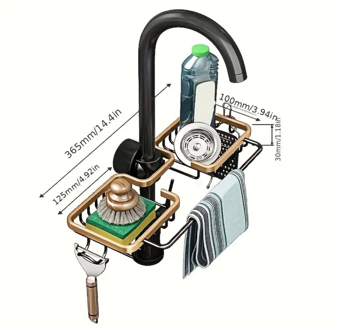 Organisateur de Robinet Multifonction – La Solution Idéale pour un Espace Bien Rangé