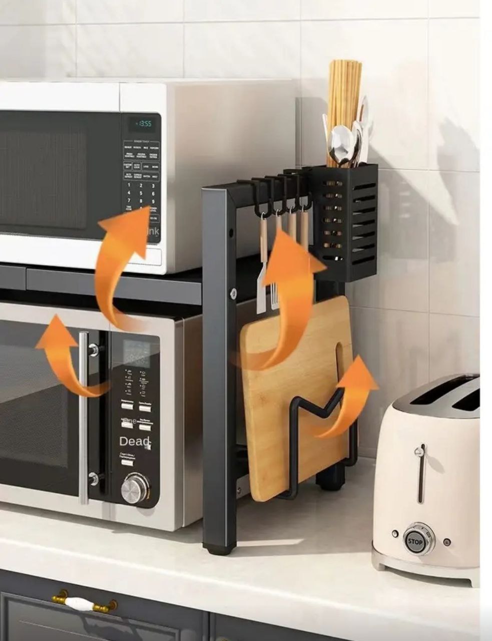 Etagère de Rangement de Cuisine Rétractable