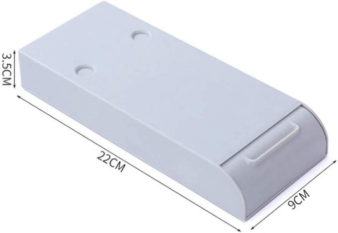 Tiroir auto-adhésif sous le bureau