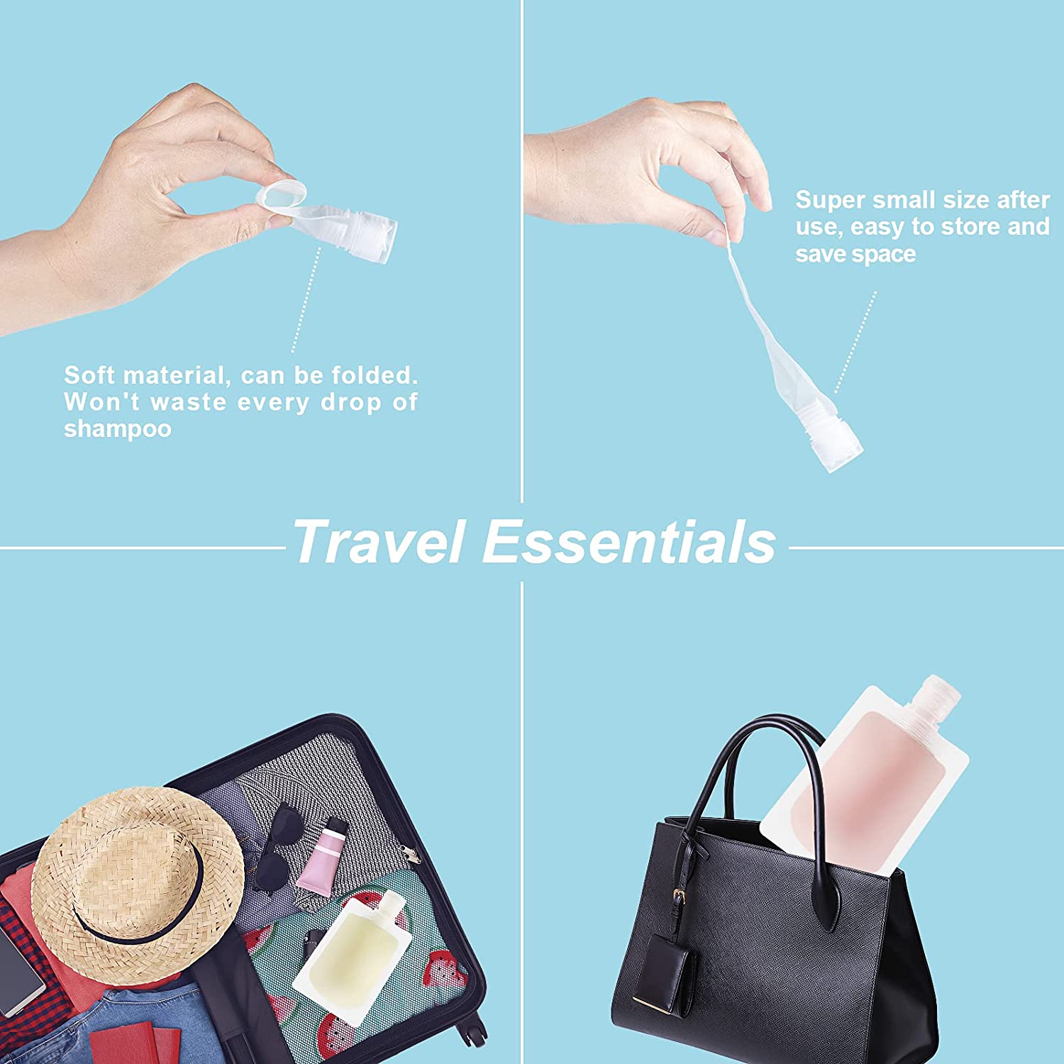 Sac d'emballage de maquillage fluide multifonction